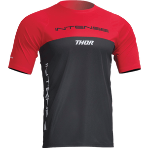 INTENSE x THOR Assist Censis Red/Black Short Sleeve Jersey Softgoods Apparel and Gear 