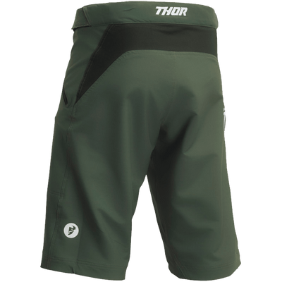 INTENSE x THOR Assist Forest Green MTB Shorts Softgoods Apparel and Gear 