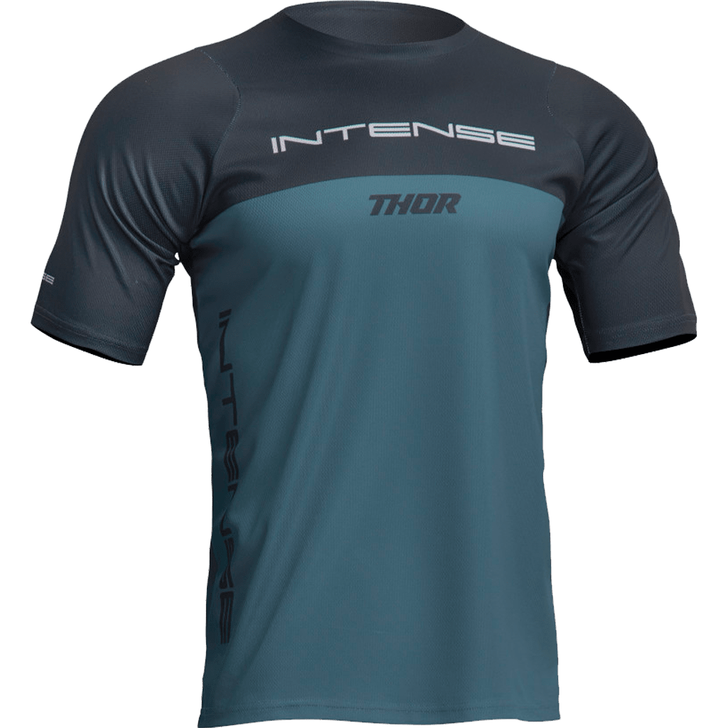 INTENSE x THOR Assist Censis Teal/Midnight Short Sleeve Jersey Softgoods Apparel and Gear 