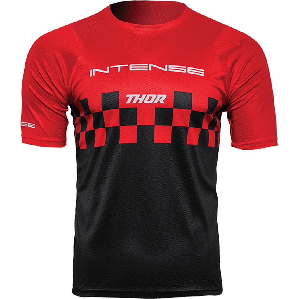 INTENSE x THOR Assist Chex Short Sleeve Red Jersey Softgoods Apparel and Gear 